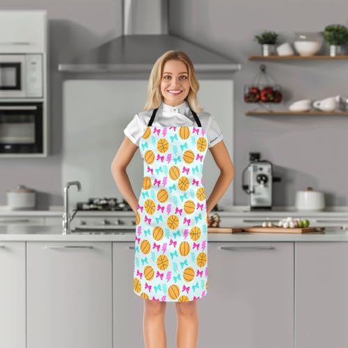 Manfei Volleyball Kids Kitchen Apron - color: Orange