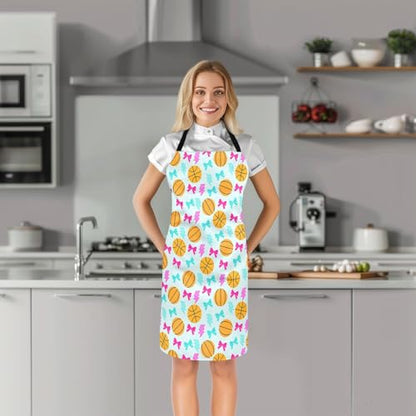 Manfei Volleyball Kids Kitchen Apron - color: Orange