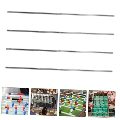Kisangel 4pcs Table Soccer Rods Durable Game Machine Accessories for Foosball Tables Easy Assembly