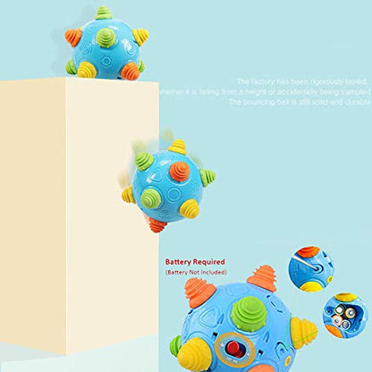 Toddler's Music Dancing Shake Ball - Move, Crawl, Bounce, Sensory Learning for Kids and Babies, Fun Gift for Both Boys and Girls - color: Blue