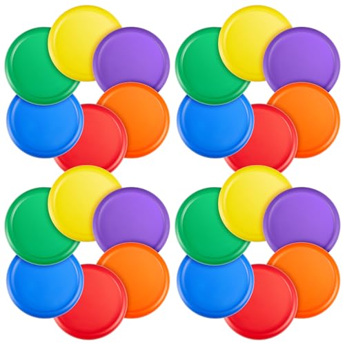 8 Inch Foam Flying Discs PE Equipment Coated Soft Flying Discs Kid Toy for Physical Education Equipment Elementary School Teaching Beach Outdoor Playing Game Sports Party Supplies, 6 Colors