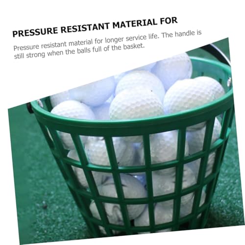 Kisangel Golf Container Handle Golfs Basket for Outdoor Practice Lightweight Design for Driving Ranges and