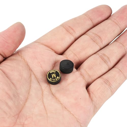 PATIKIL Pool Cue Tips Multiple Layer Pool Billiard Cue Tips Laminated Glue-on Snooker Stick Tip Billiard Accessories - size: 11mm, style: Medium