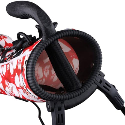 Orlimar Pitch ’n Putt Lightweight Sunday Golf Bag with Stand, Ultra-Light Carry Design, Two-Way Divider Top, Shoulder Strap, Compact Carry Golf Bag for Men & Women - color: Tropical Floral