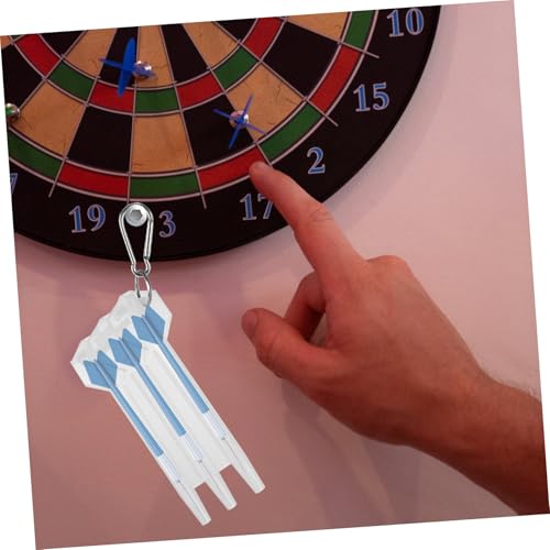 HANABASS Darts Carrying Case Hard Shell Storage Box Lightweight Organizer for Soft Tip Darts with Single White Compartment for Travel and Game Room