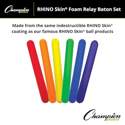 Champion Sports Foam Relay Baton Set