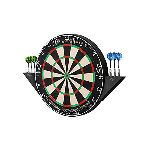 Viper Slash Official Competition Bristle Steel Tip Dartboard, WDF Accredited with Staple-Free Ultra-Thin Metal Wiring, Self-Healing Professional-Grade African Sisal, Magnetic Dart Holders