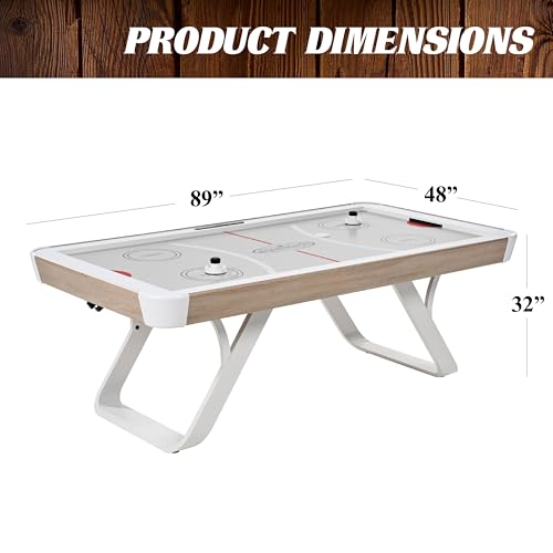 Barrington Billiards Air Hockey Table with Accessories, Perfect for Family Game Rooms | with Accessories - style: 7.5 Ft Camden