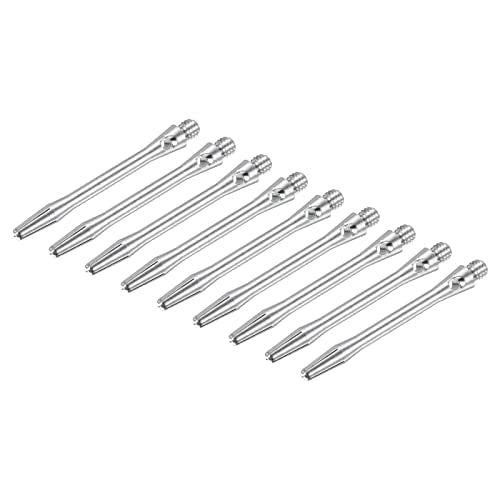 PATIKIL Dart Shaft, Medium 2BA Thread Aluminum Dart Stems Dart Accessories Throwing Fitting for Steel Tip - color: Silver, size: 45mm