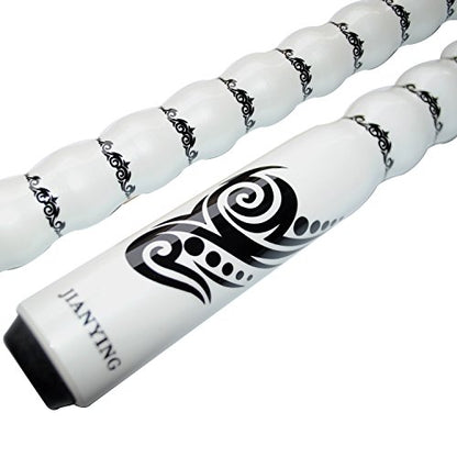 58" Pool Cue Stick,13mm 2-Piece Maple Hardwood Ergonomic Design Billiard Cues Kit,19/20/21oz - color: White, style: 19oz