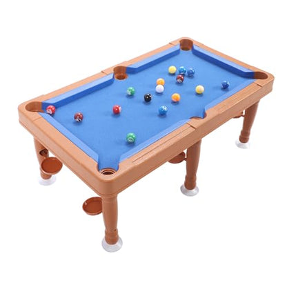 Rengue Mini Pool Table, Balls, Cues and Rack, Fun Tabletop Game for Kids and Adults Mini Pool Table, Portable 17.32 Inches with Nan Children's Toys