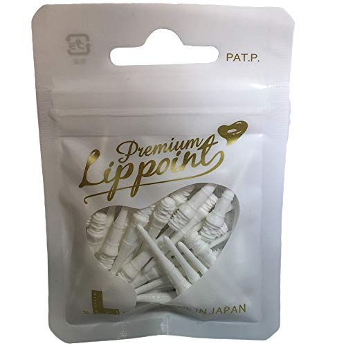 L-style Premium Lippoint - Soft Tip Dart Points - Regular Length - color: White