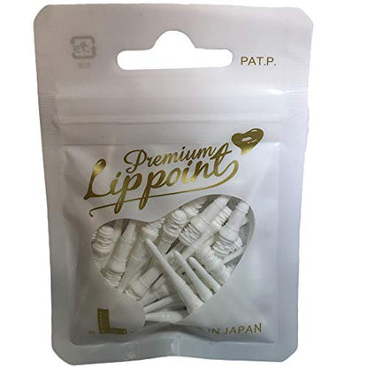 L-style Premium Lippoint - Soft Tip Dart Points - Regular Length - color: White