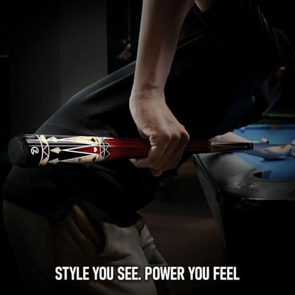Z LUK Carbon Fiber Pool Cue Stick, Low Deflection Billiard Cue Sticks 12.5mm Tip, Professional Pool Stick for Adults with 3/8-8 Stainless Steel Joint - color: Ruby Ace (Wrapless)