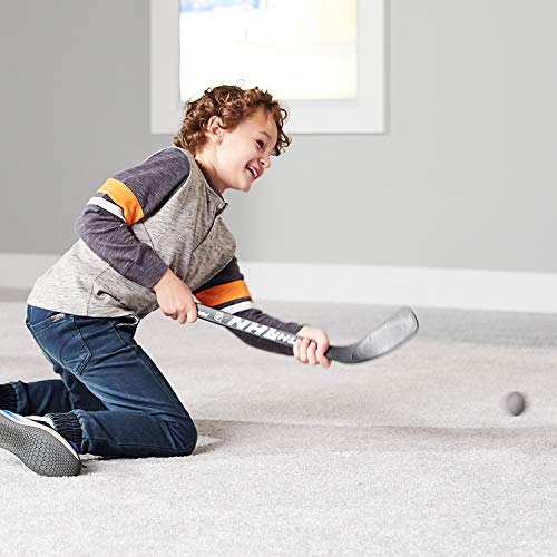 Franklin Sports NHL Mini Hockey Stick and Ball Set - Kids Indoor Knee Hockey Game Set - Includes 2 Mini Sticks and 2 Foam Balls