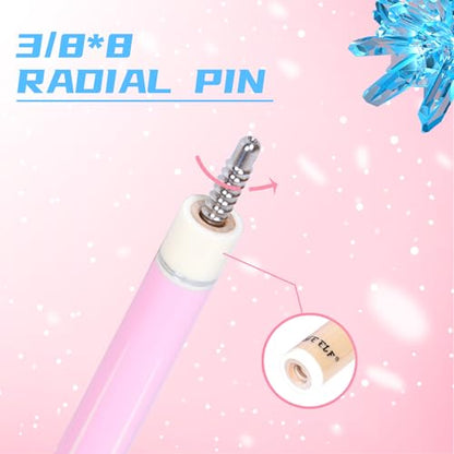 CUEELF Pink Pool Cue Stick 58inches Canadian Maple Billiard Cue Sticks Professional Pool Stick Gifts for Women and Ladies - color: Pink+Blue, size: 20 oz