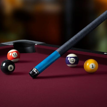Viper Elite 58" 2-Piece Billiard/Pool Cue - color: Azure Blue, size: 19-Ounce