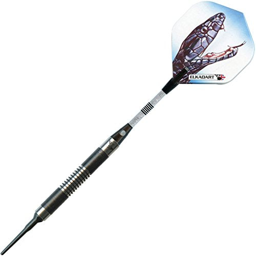 Elkadart Black Mamba 80% Tungsten Soft Tip Darts with Storage/Travel Case - style: 16 Grams