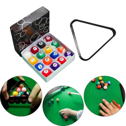 DYNWAVE 16Pcs Mini Billiards Table Balls Set, Small Pool Ball Set, Kids Toy, for Leisure Sports Home - size: 3.2cm Ball