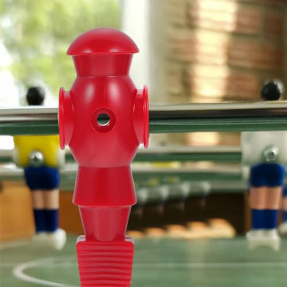 Homoyoyo 4pcs Foosball Man Statue Table Guys Figurine Robbot Man Soccer Games Player Mini Doll Figure Football Machine Accessories Replacement Parts Red Blue Black White - color: Red