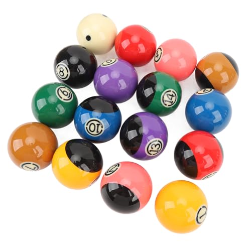 Professional Resin Pool Balls Set 2.25in – High Friction Resistance, Clear Numbering, Standard Pool Tables