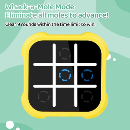 Electronic Tic Tac Toe Game - Electronic Puzzles Portable Handheld Games, 3-in-1 Tic Tac Toe Bolt Game Travel Tic Tac Toys for Educational Memory Growth, Infinite Tic-Tac-Toe Board Games for Ages 3+