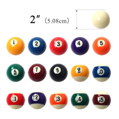 Billiard Balls Pool Table Ball Set - size: 2 Inch