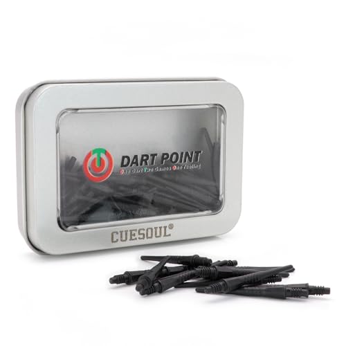 CUESOUL OTO Small Thread Soft Tip Dart Point Pack - color: Black