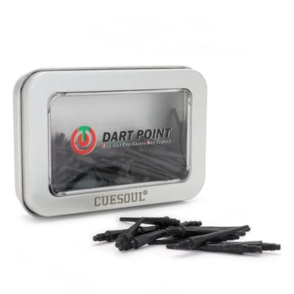 CUESOUL OTO Small Thread Soft Tip Dart Point Pack - color: Black