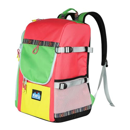 KAVU Pacific Rimshot Disc Golf Bag Padded Frisbee Holder Backpack - Carnival