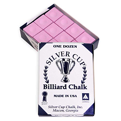 Silver Cup Billiard CHALK - ONE DOZEN