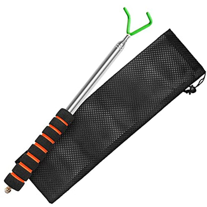 Disc Golf Retriever, Multifunctional Telescopic Accessory Extends to 10 ft with Easy Carry Bag, Starter Kits with Premium Accessories