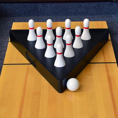 Tabletop Shuffleboard Bowling Pins Set Indoor Outdoor Shuffleboard Game for