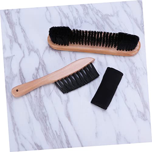 GANAZONO Billiard Accessories Pool Table Brush Set Snooker Cleaner Rail Brush Soft Bristles Wood Handle Dust Removal Tool