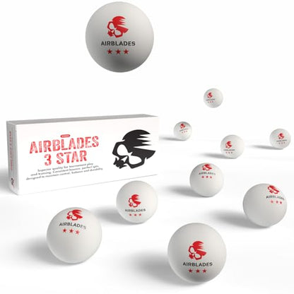 3 Star Ping Pong Balls | High Performance, Table Tennis Balls for Tournament Play & Training | Advanced ABS Plastic | Regulation Standard Ping Pong Balls - style: 10 Pack