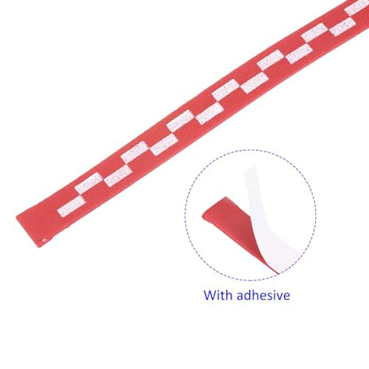 M METERXITY 10 Pack Ping Pong Edge Tape - EVA Table Tennis Side Protective Tape Apply to Cover Racket Edge Daily Use (18" Long, Red)