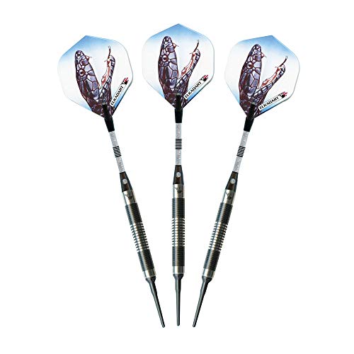 Elkadart Black Mamba 80% Tungsten Soft Tip Darts with Storage/Travel Case - style: 14 Grams