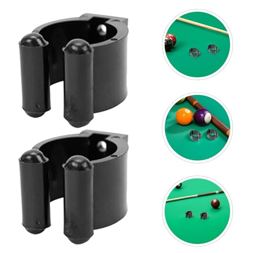 24pcs Wall Mounted Pool Cue Holder Clips, Snooker Cue Stick Clamps with Fixed Mount, Fishing Rod Storage Rack for Home Bar and Game Room