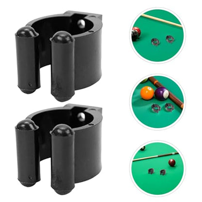 24pcs Wall Mounted Pool Cue Holder Clips, Snooker Cue Stick Clamps with Fixed Mount, Fishing Rod Storage Rack for Home Bar and Game Room