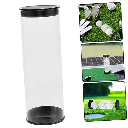 Happyyami Golf Tube Golfs Organizers Baseball Display Case Small Display Golf Display Case Golf Ball Tube Golf