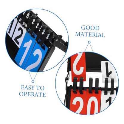 BESPORTBLE Portable Basketball Board Flip Scorekeeper for Soccer Tabletop Scoreboard Two- Display
