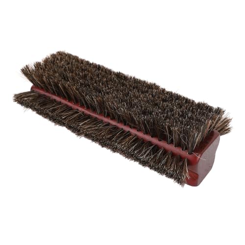 Pool Table Brush, 3-Sided Horse Hair Billiards Brush Cleaner for Felt Tables Corner Edges Burgundy Cleaning Kit Billiard Accessories Bumper Equipment