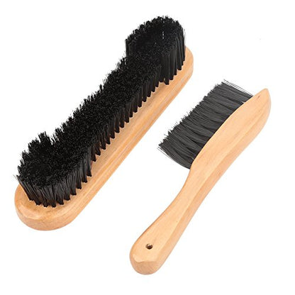 Tapis Billarde,2pcs Billiards Table Brush Wood Handle Pool Table and Rail Brush Set ing Tools Accessory Pool Table Brush Valley Pool Table Parts Valley Pool Table Parts