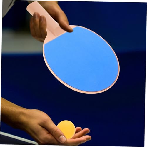 Mikikit Elastic Pong Racket Table Tennis Bat Kit Pong Paddle Set Plastic Elastic Outdoor Play
