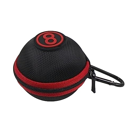 Scott Edward Billiard Cue Ball, Standard Table Practice Training Ball for America Pool Eight Balls 57.2mm/2.25in Diameter, Billiard Accessories,Carrying Case Holder - color: Red