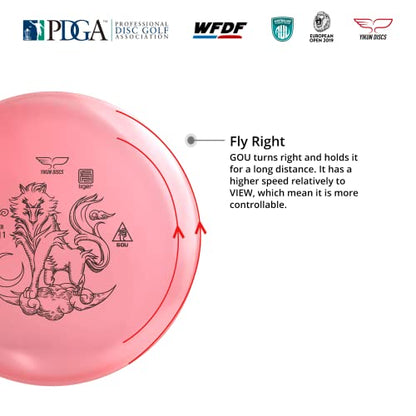 Yikun Professional Disc Golf GOU |Distance Driver |165-176g| Perfect for Outdoor Games and Competition