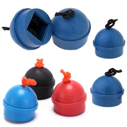 4 Pack Pool Chalk Cubes Holder with Cord String Anti-Lost Snooker Practical Tool Pool Cue Chalk Organizer Pool Stick Pocket Chalker for Billiard House Billiard Cue Chalk Box Pool Cue Stick Tips