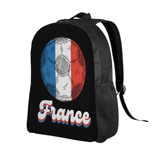 France Football Soccer Flag Backpacks For Men Women Book Bag Travel Hiking Camping Work Lightweight - color: Ye25
