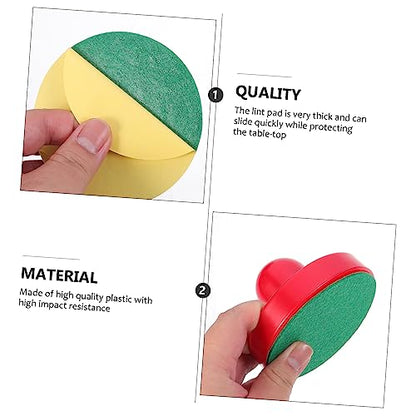 POPETPOP Air Hockey Pusher Set 96mm Plastic Replacement Parts for Table Hockey Sturdy Pucks and Accessories Included for Recreation Rooms