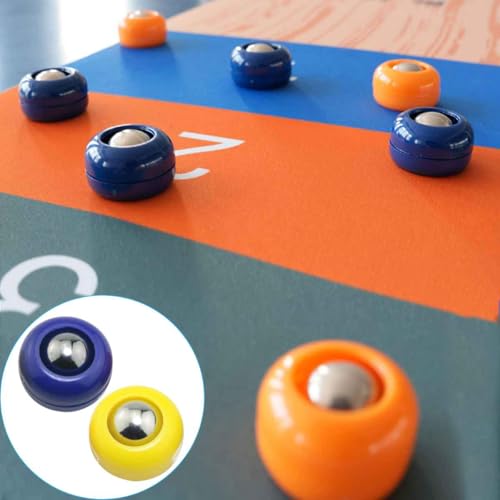 16PCS Mini Shuffleboard Replacement Curling Accessories Red Blue Yellow Orange 4 Each 1x 0.55 inch Pool Bowling Curling Ball Accessories Tabletop Equipment Roller Set